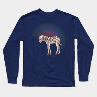 Magic Unicorn Zebra Long Sleeve T-Shirt